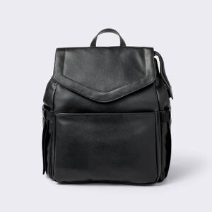 Flap Top Diaper Backpack - Black - Cloud Island